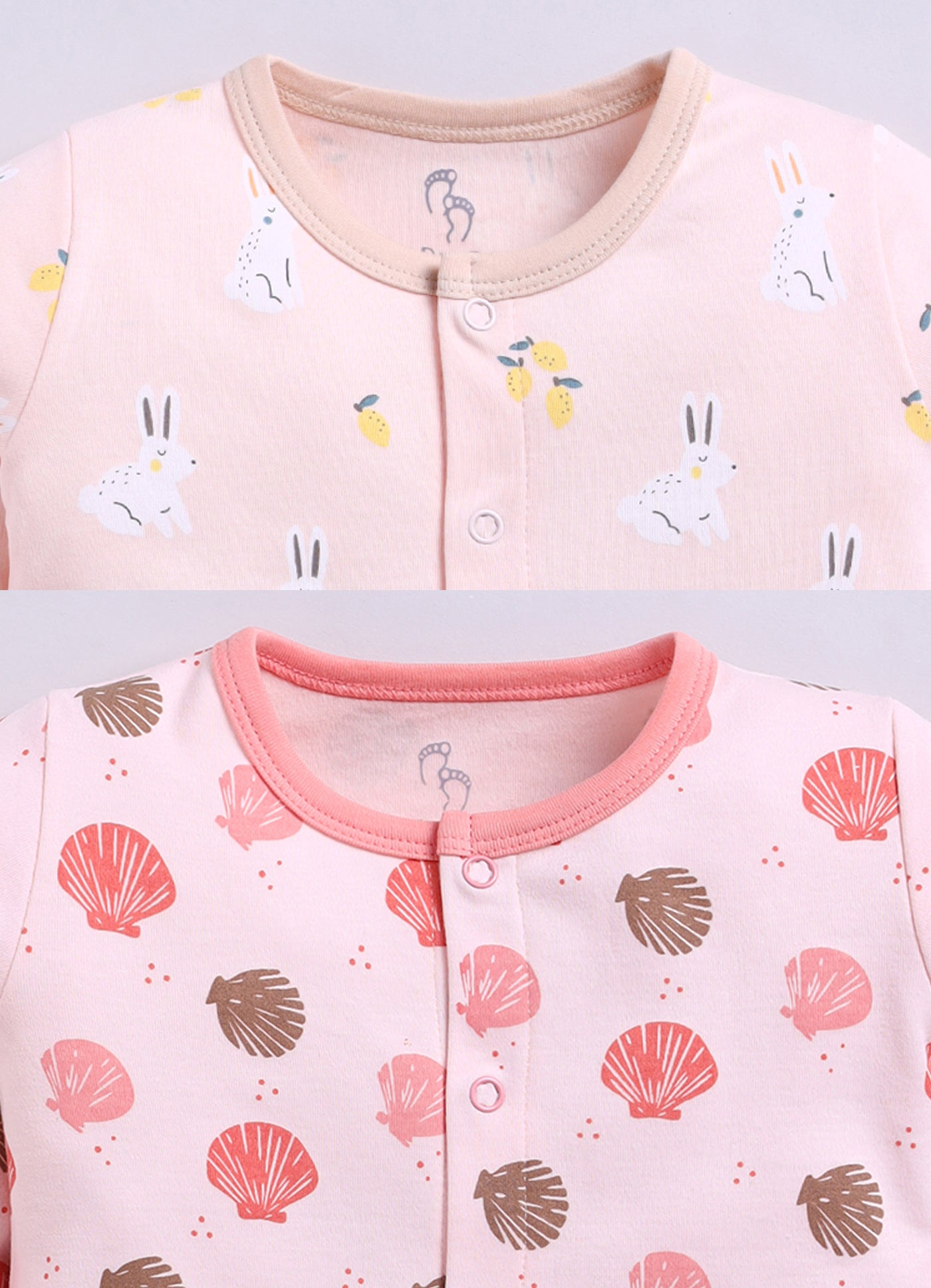 Full Sleeve Romper for Girls - Rose & Coral