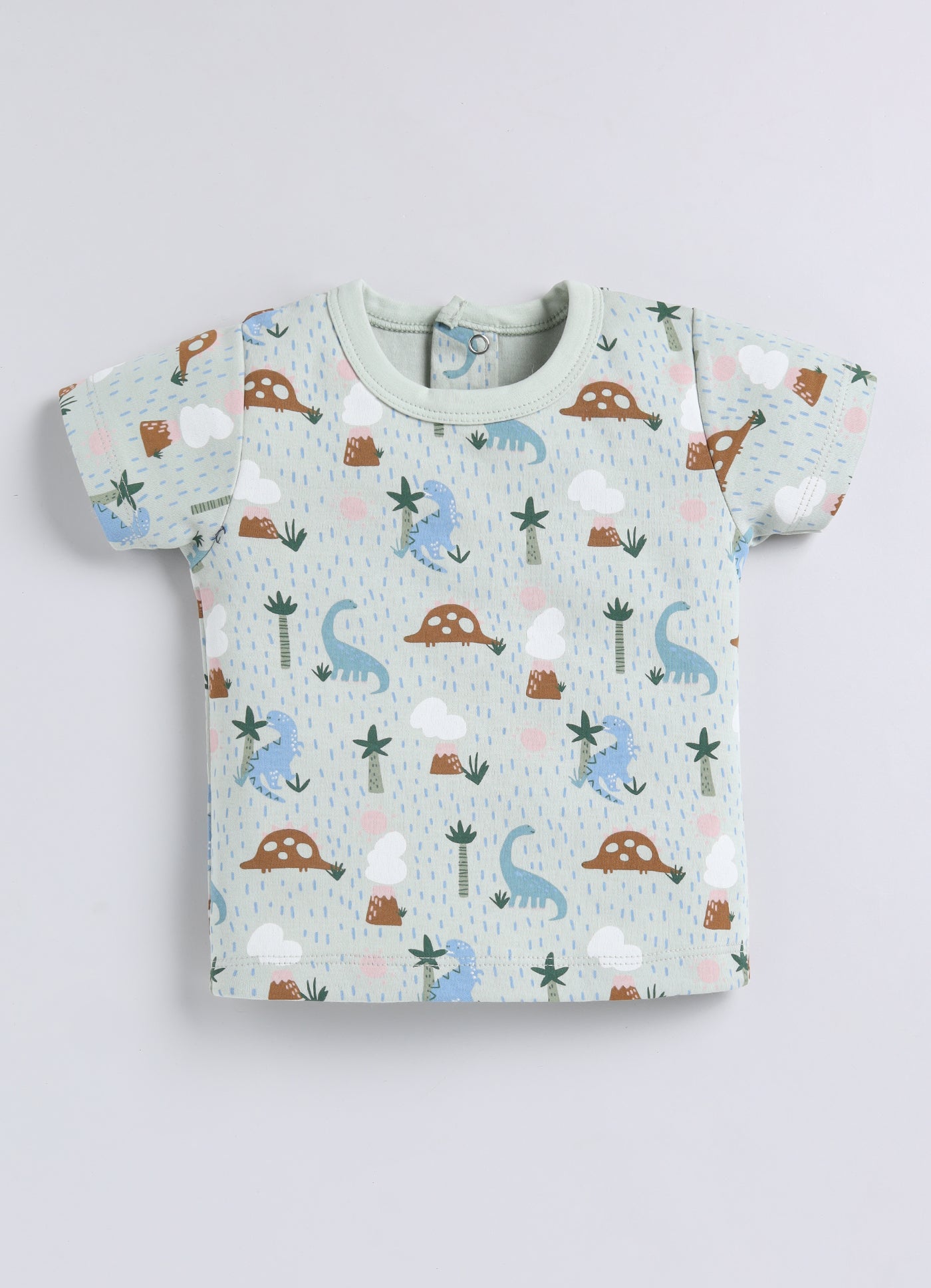 Half Sleeve Top & Bottom for Boys - Pista Green