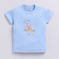 Happy Woof Printed Baby Boy Half T Shirt & Short Set-Blue