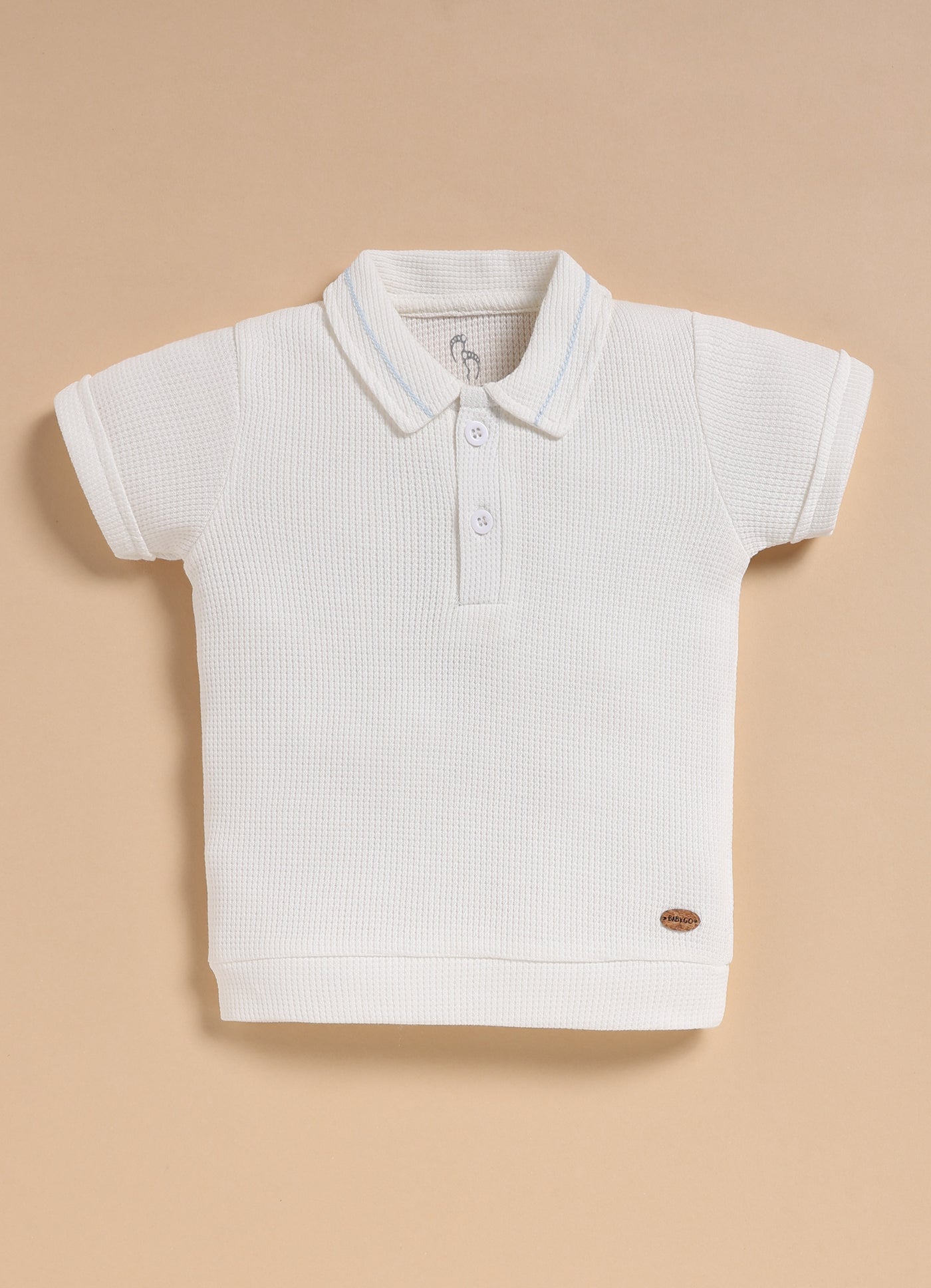 Half-Sleeve Top & Bottom For Boys - Sky Blue Cute Formal