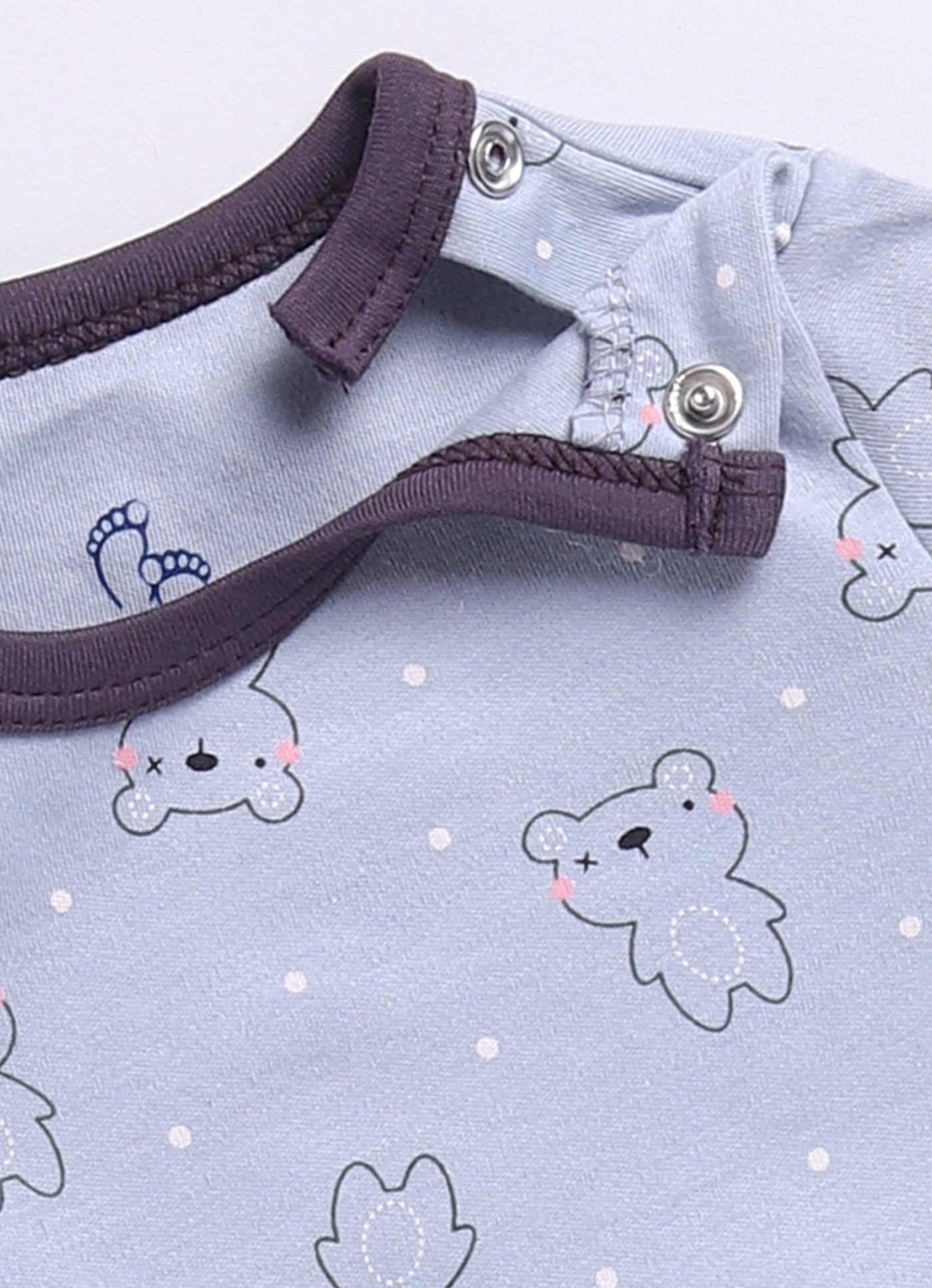 Half Sleeve Romper for Boys - Slate Grey