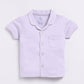 Solid Color Half Sleeves Baby Boy Night Suit-LAVENDER