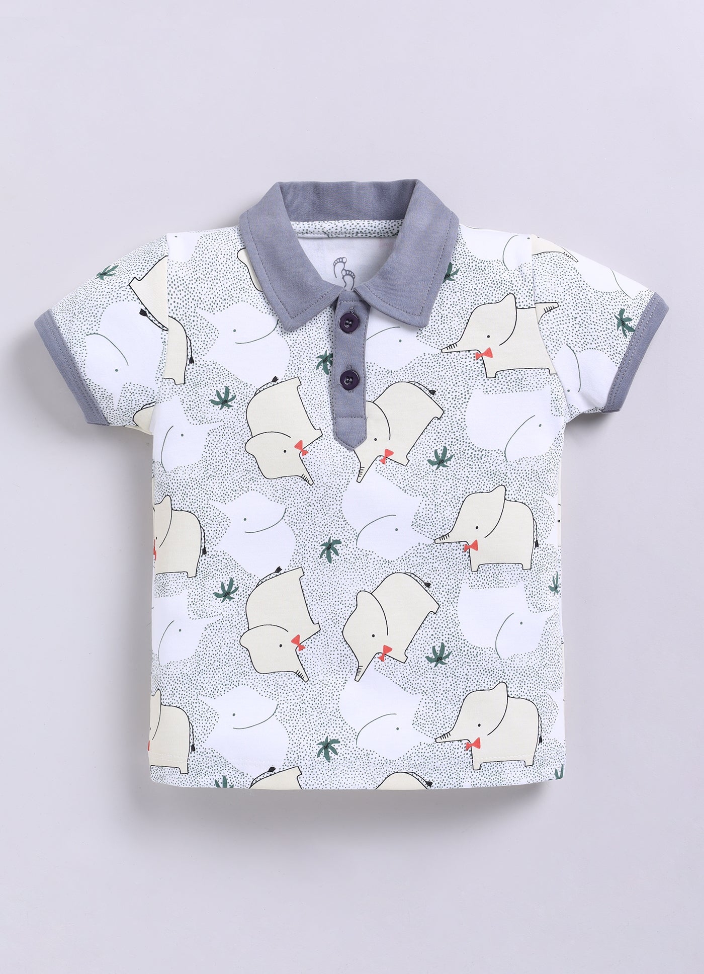 Half Sleeve Top & Bottom for Boys - Light Green