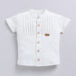 Baby Boy Designer Half T Shirt & Short Set-Beige