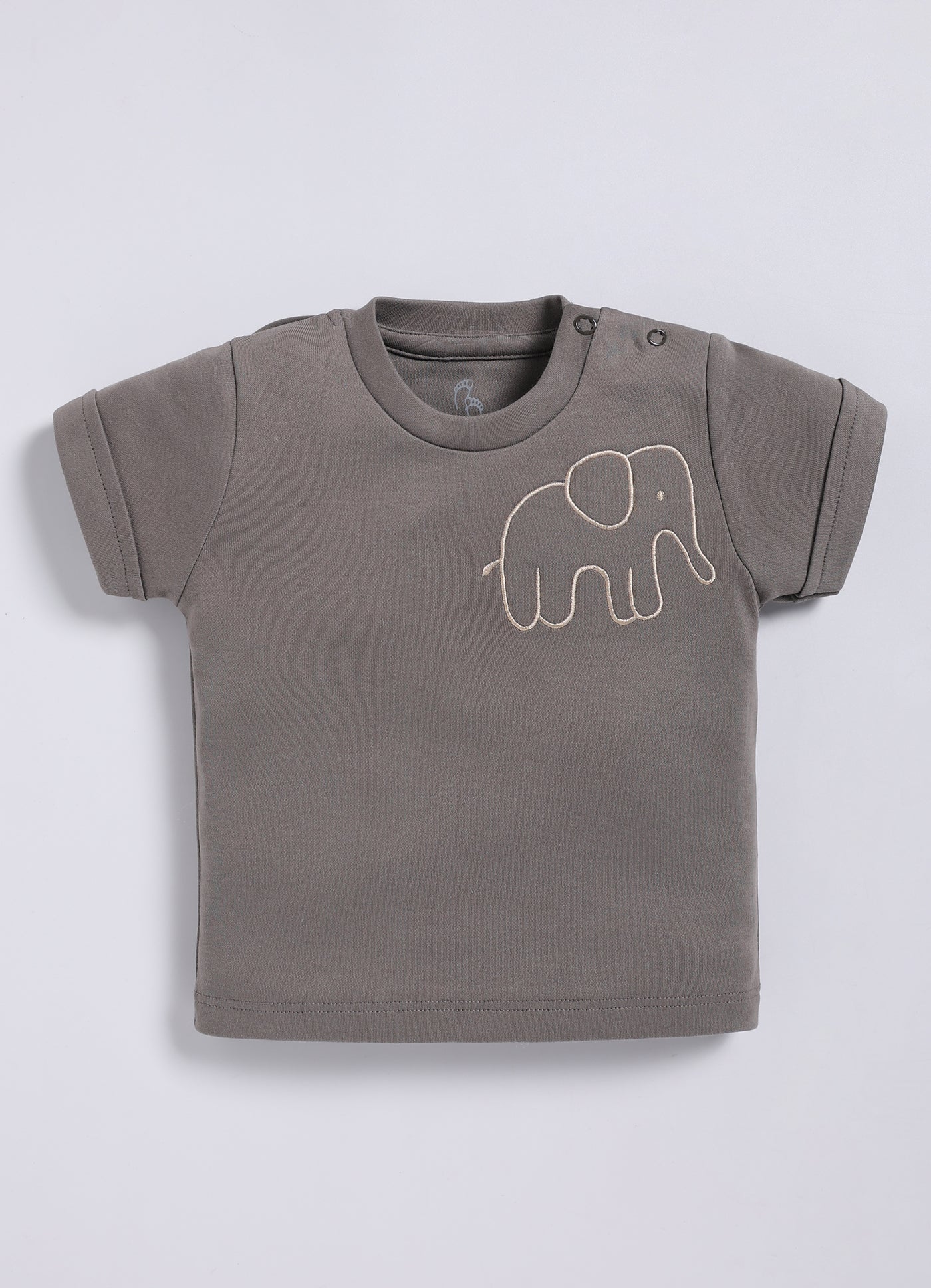 Half Sleeve Dungaree for Boys - Beige Saharan Wildlife