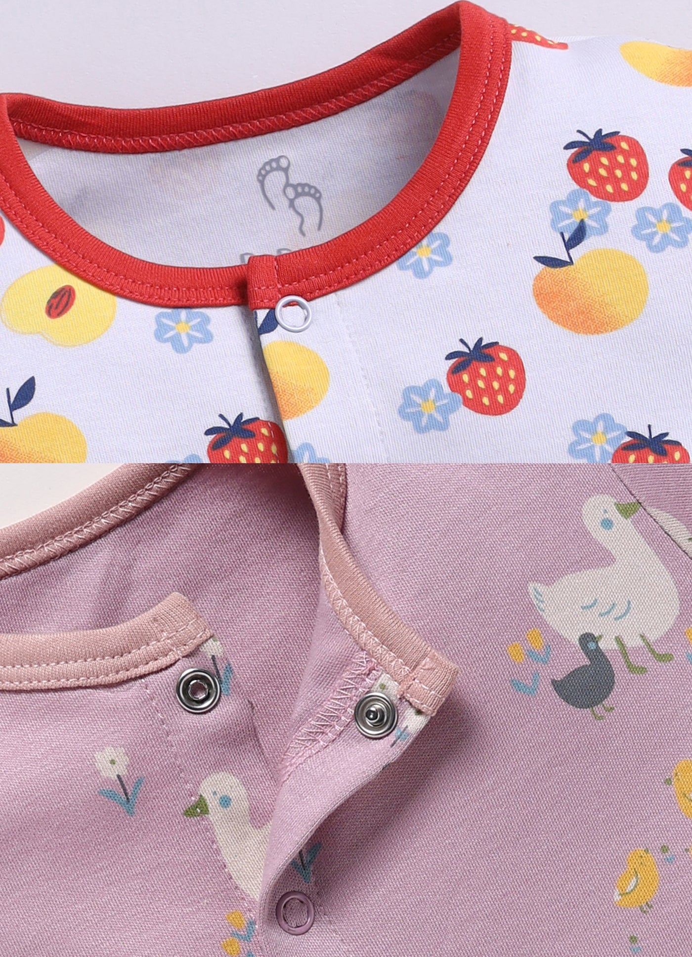 Full Sleeve Romper for Girls - Peach & Stone