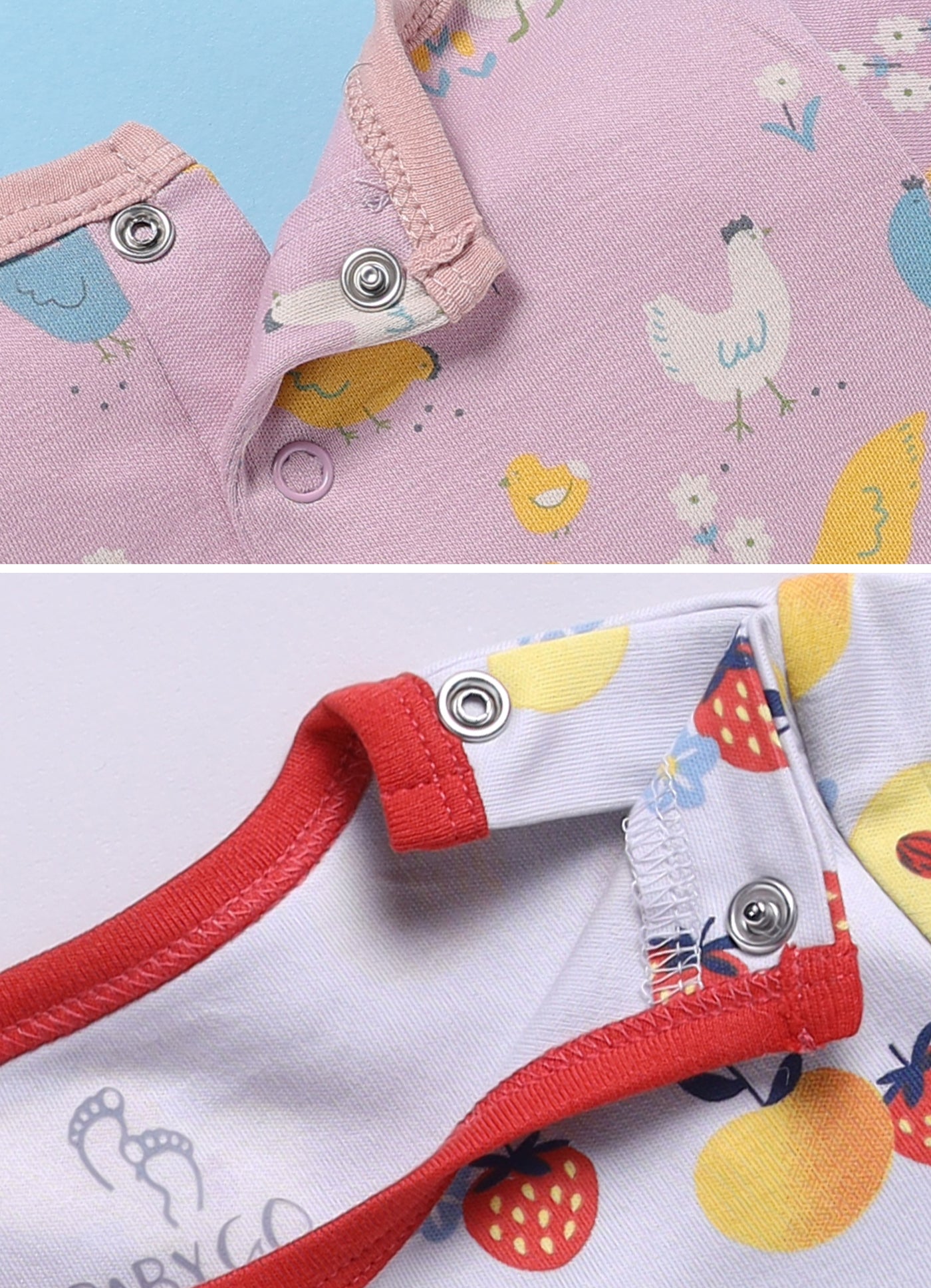 Half Sleeve Romper for Girls - Peach & Stone