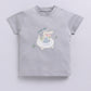 Baby Boy Happy Crocodile Printed Half T Shirt & Short Playdate Outfit-Beige
