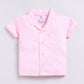 Stripped Baby Girl Half Sleeves Night Suit-PINK