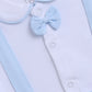 Half Sleeves Round neck Romper/Summer clothes/Creeper/new born/infent wear/ for Baby Boys 100% Pure Cotton-SKY