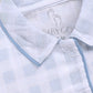 Baby Boy Checked Half Sleeves Romper-GREY