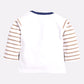 Little Fox printed casual T-Shirt Pyjama set-NAVY