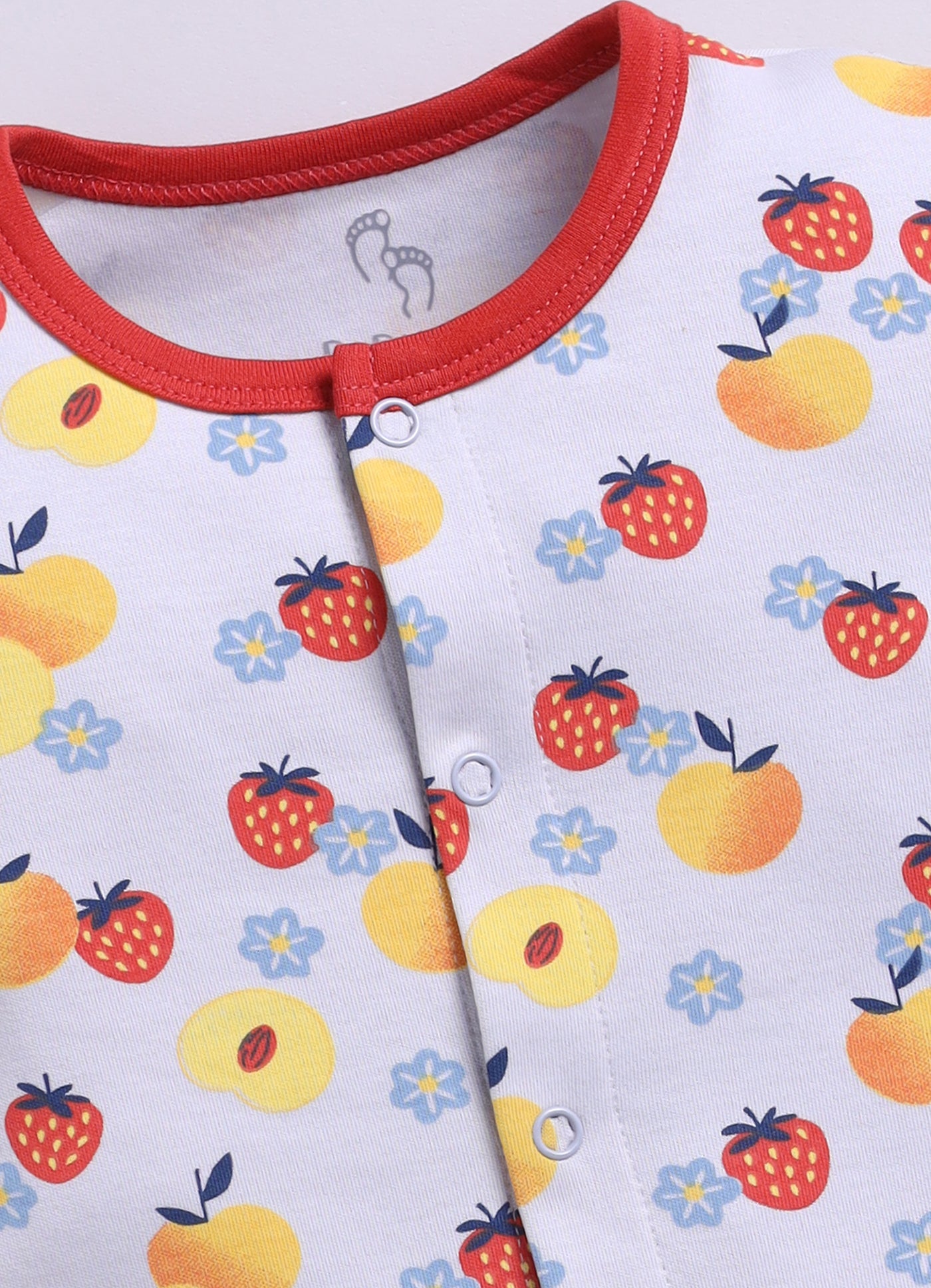 Full Sleeve Romper for Girls - Peach