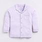 Baby Boy Solid Full Sleeve Night Suit-PURPLE