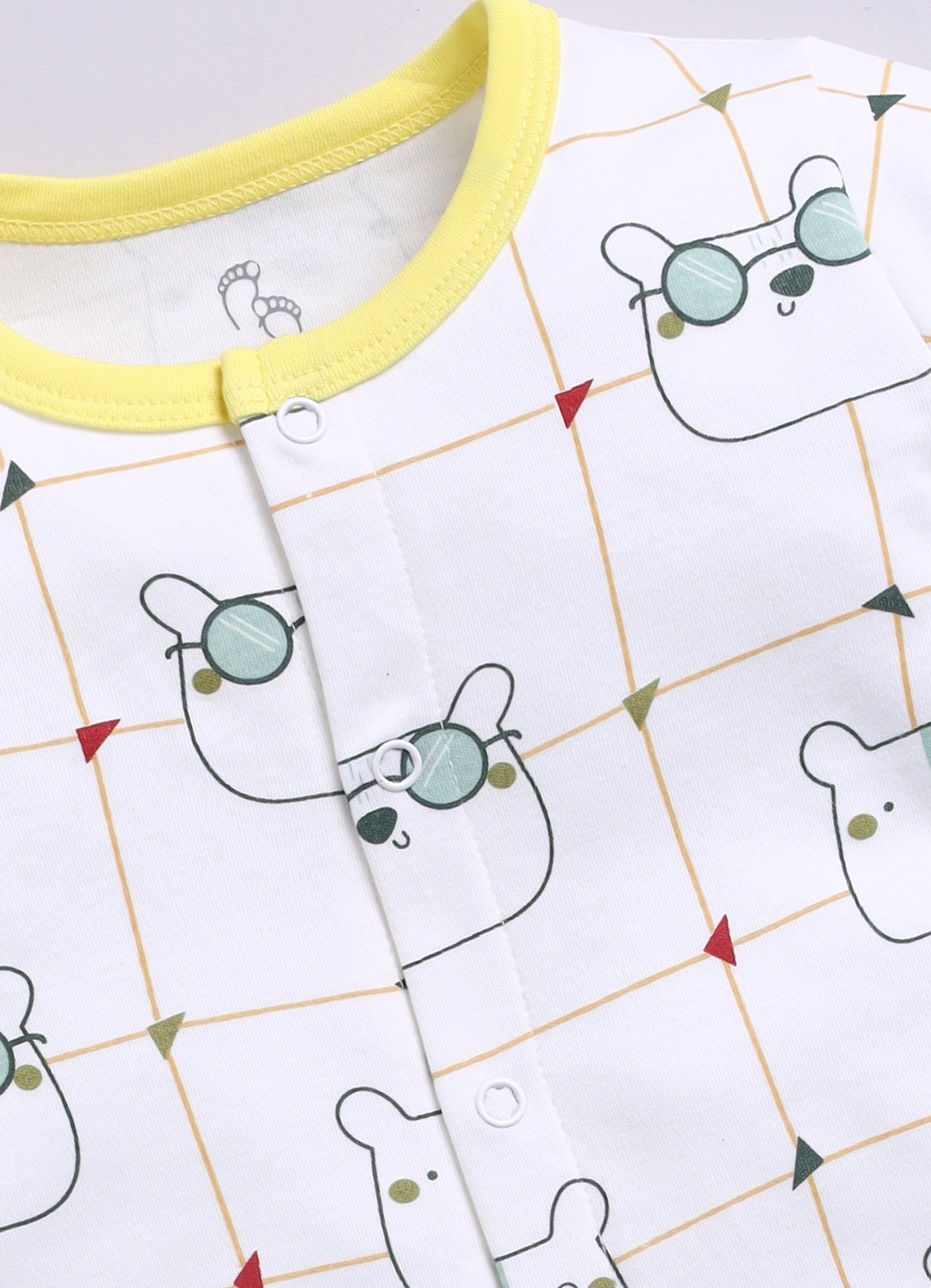 Full Sleeve Romper for Boys - Green