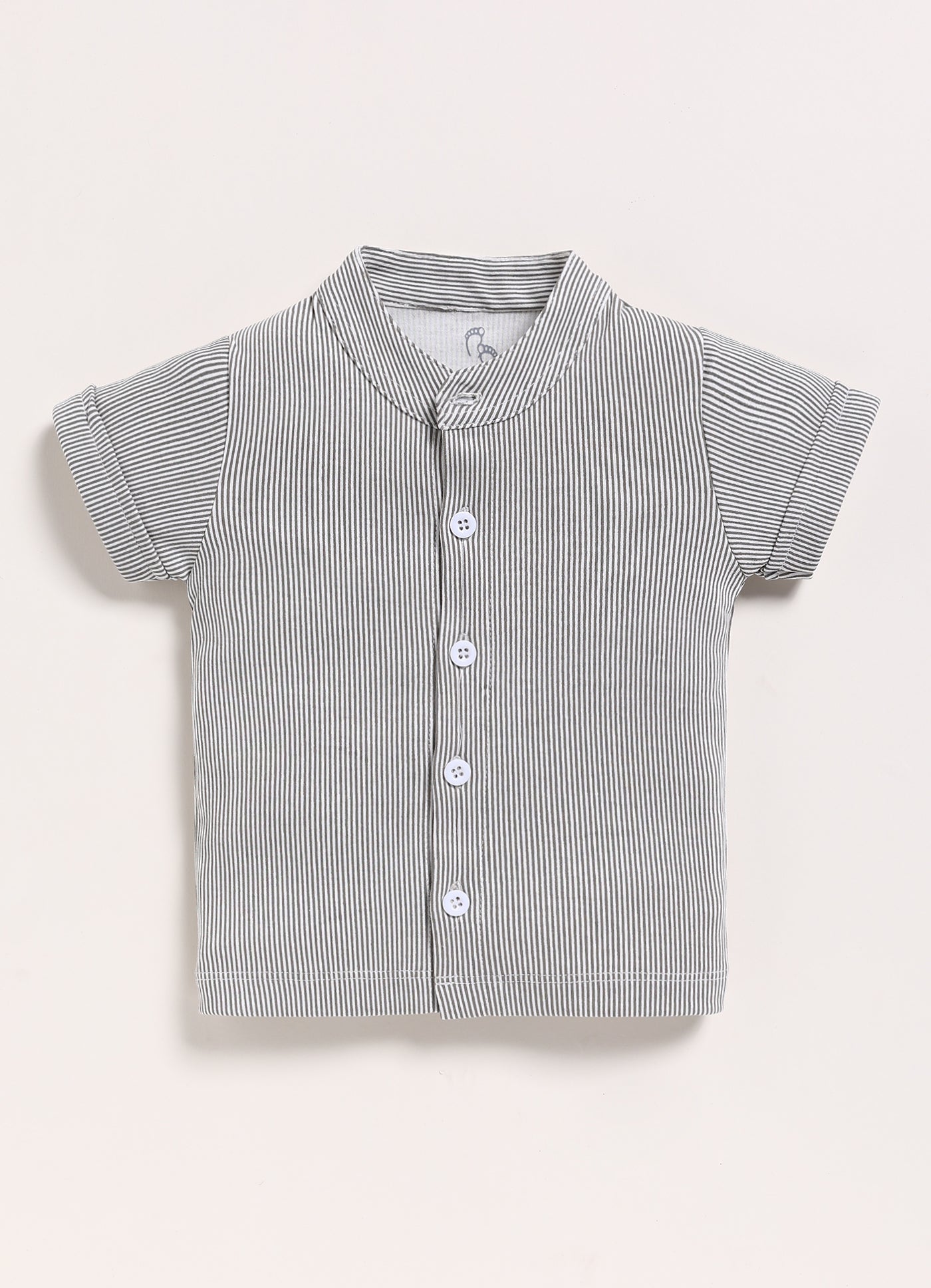 Half Sleeve Dungaree for Boys - Dark Grey Suspender Shorts