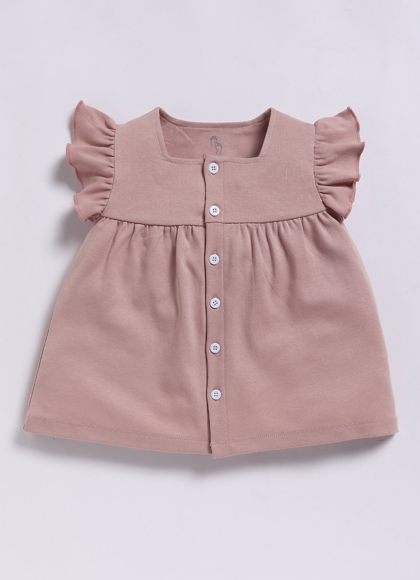 Frock – Light Mauve Buttoned Up