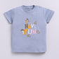Baby Boy Have Fun printed Half T-Shirt and Shorts Set-Blue