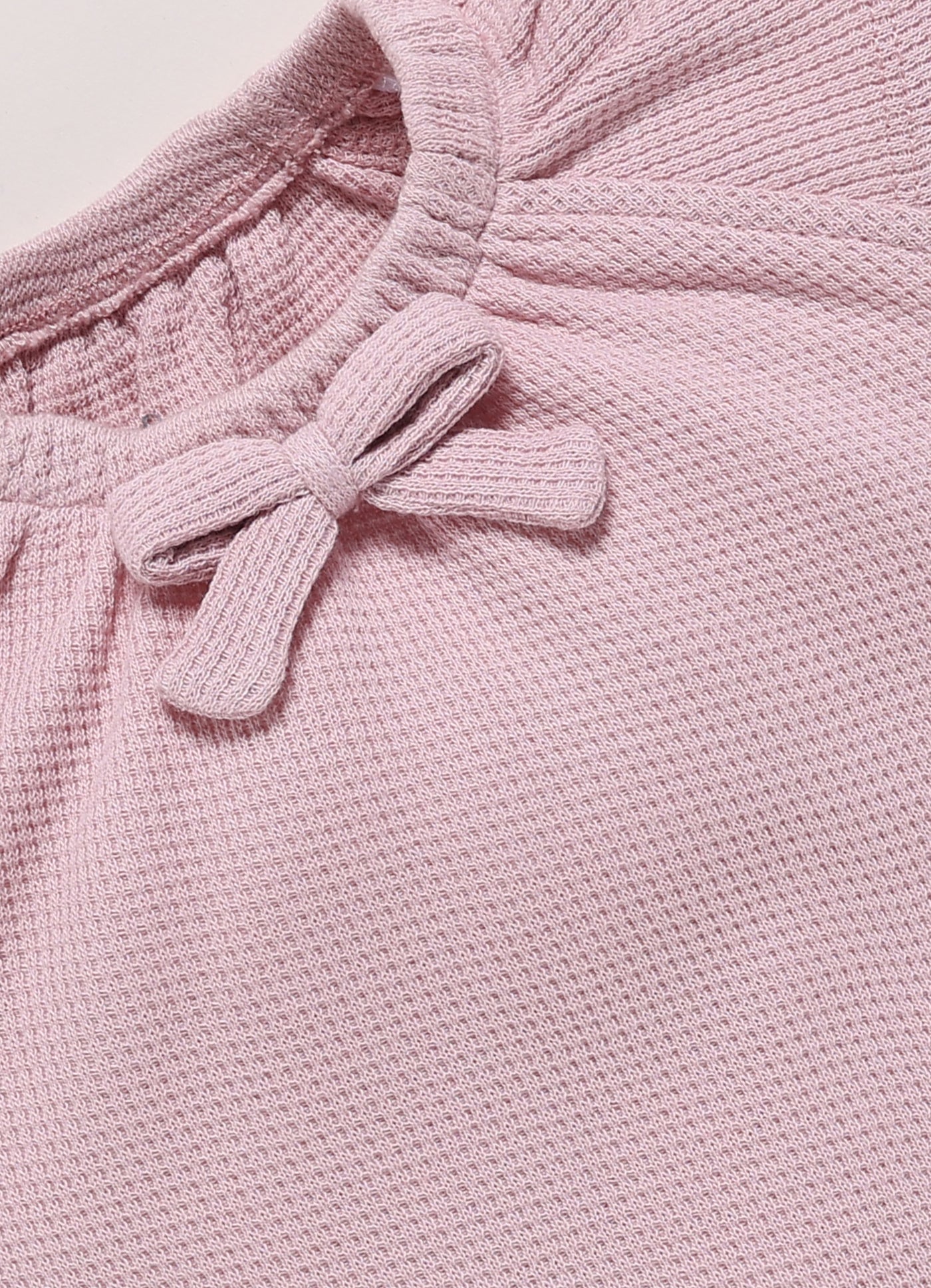 Half-Sleeve Romper for Girls – Light Mauve Cutie Giraffe