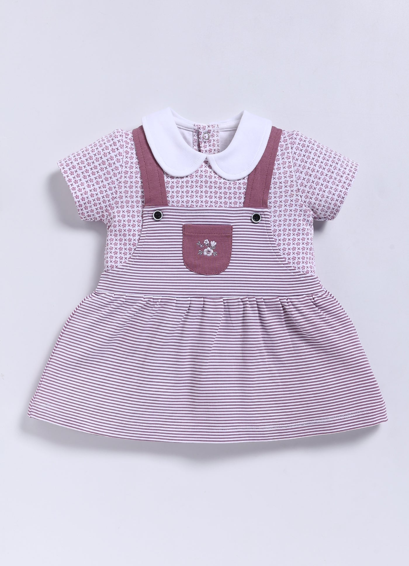 Frock – Mauve Striped