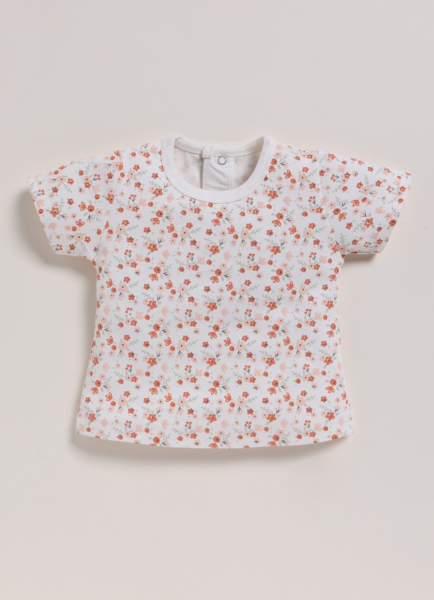 Half Sleeve Dungaree for Girls - Pink Simple Giraffe