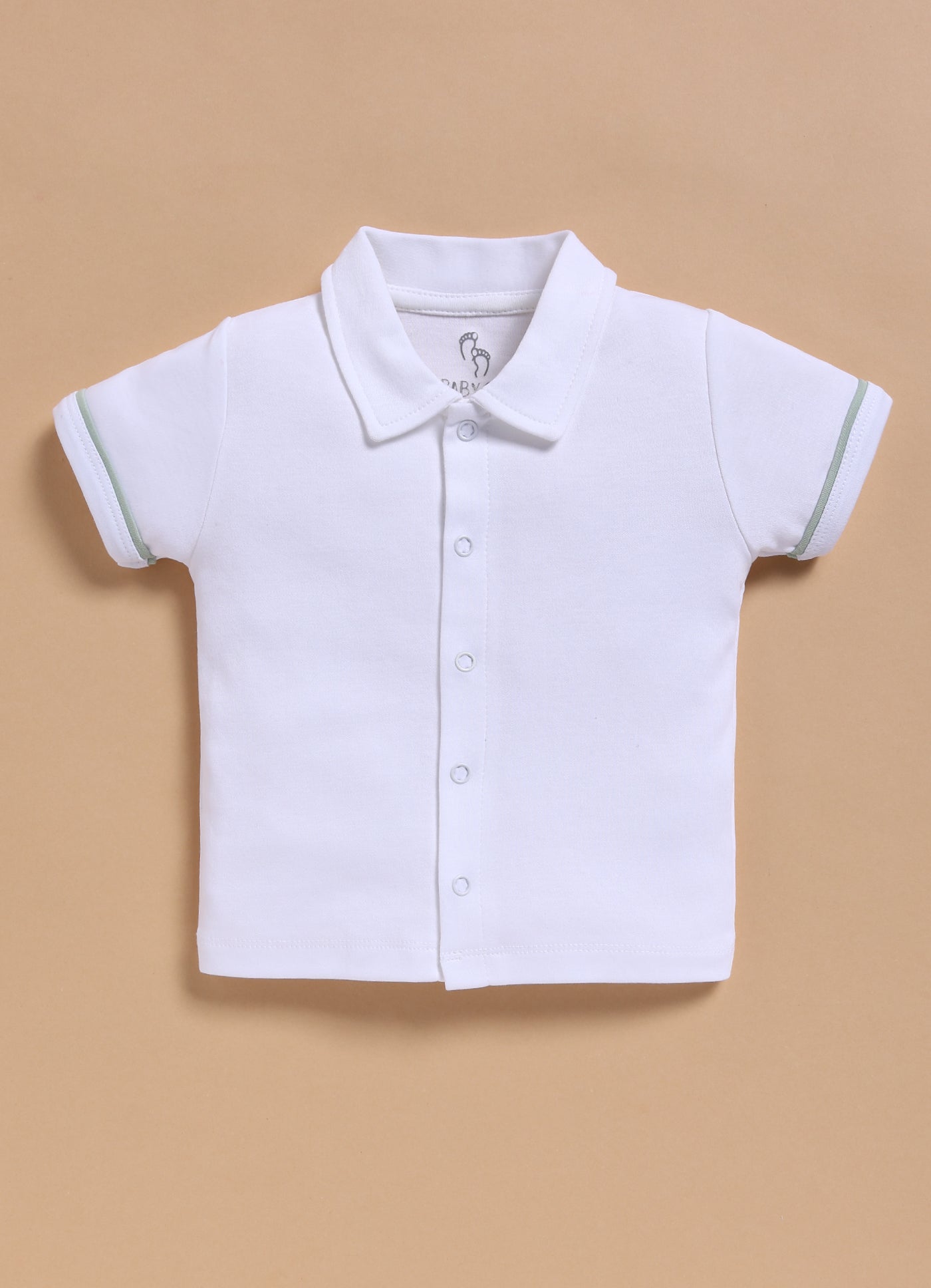 Half Sleeve Dungaree for Boys – Mint Green Classic Button Style