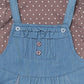 Comfortable dungree for baby girl-CHARCHOLE