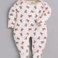 BABY GO Full Sleeve Romper For Baby Boys BROWN