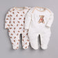 BABY GO Full Sleeve Romper For Baby Boys BROWN