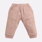 Little Fox printed casual T-Shirt Pyjama set-BEIGE