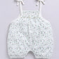 Baby Girl Light Green Floral Romper with Bows-PISTA GREEN