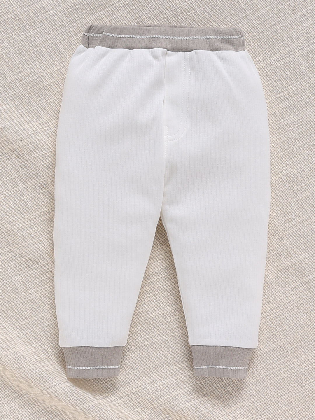 Top & Bottom for Boys - Grey Bear Patch Varsity
