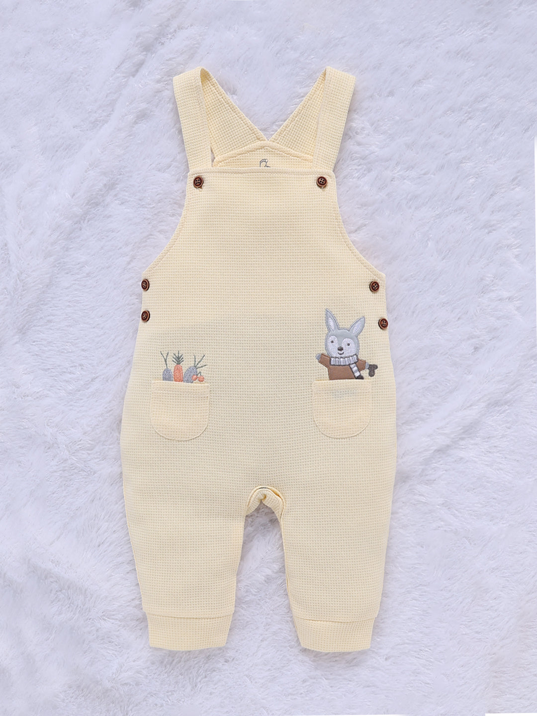 Dungaree - Baby Blue Bunny Waffle