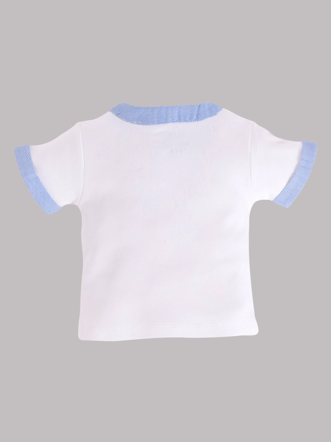Half T-shirt and Shorts Set for Baby Boys 100% pure cotton-SKY