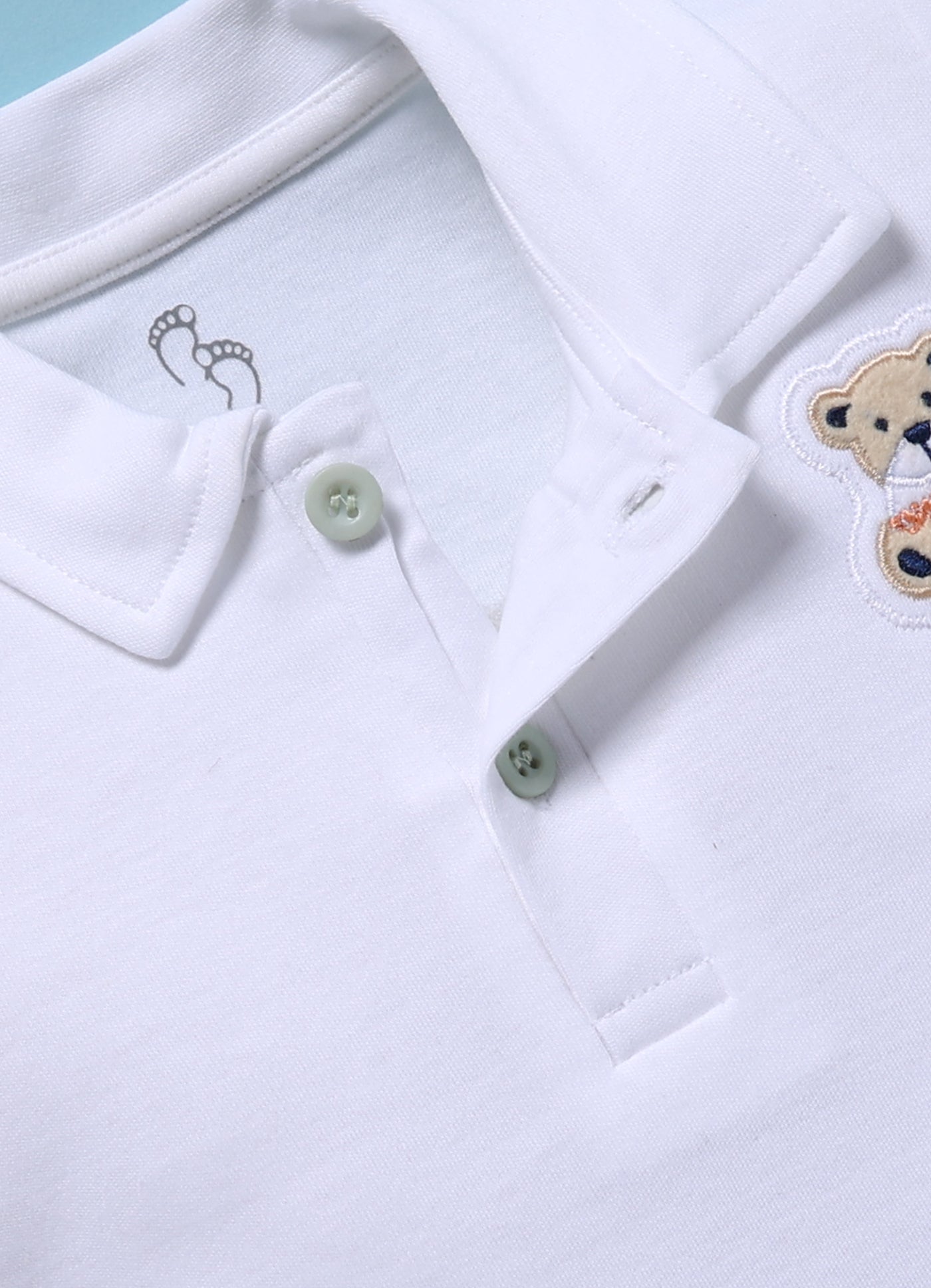 Full Sleeve Romper for Boys – Light Green Teddy Classic