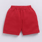 Playful Animal Printed Half T Shirt & Short set for Baby Boy-Red