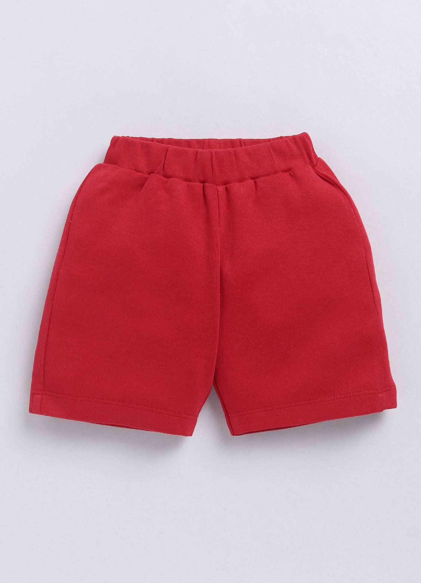 Playful Animal Printed Half T Shirt & Short set for Baby Boy-Red