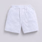 Cute Tiger Designed Baby Boy Half T Shirt & Short Set-MELLANGE