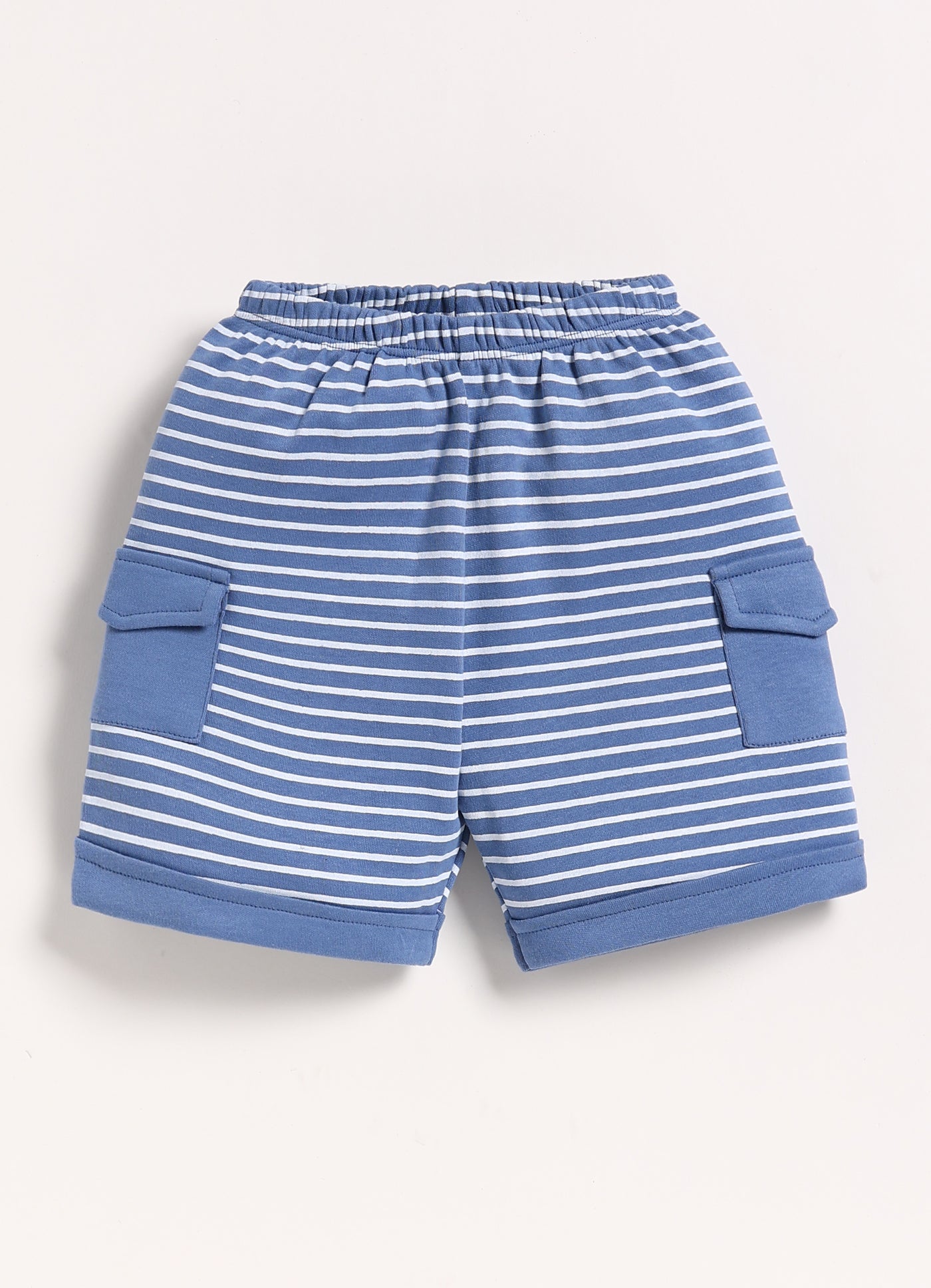 Half-Sleeve Top & Bottom For Boys - Blue Roar Little Dude