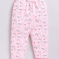 Cherry Prined & Comfy Half Sleeve Girl Night Suit-PINK