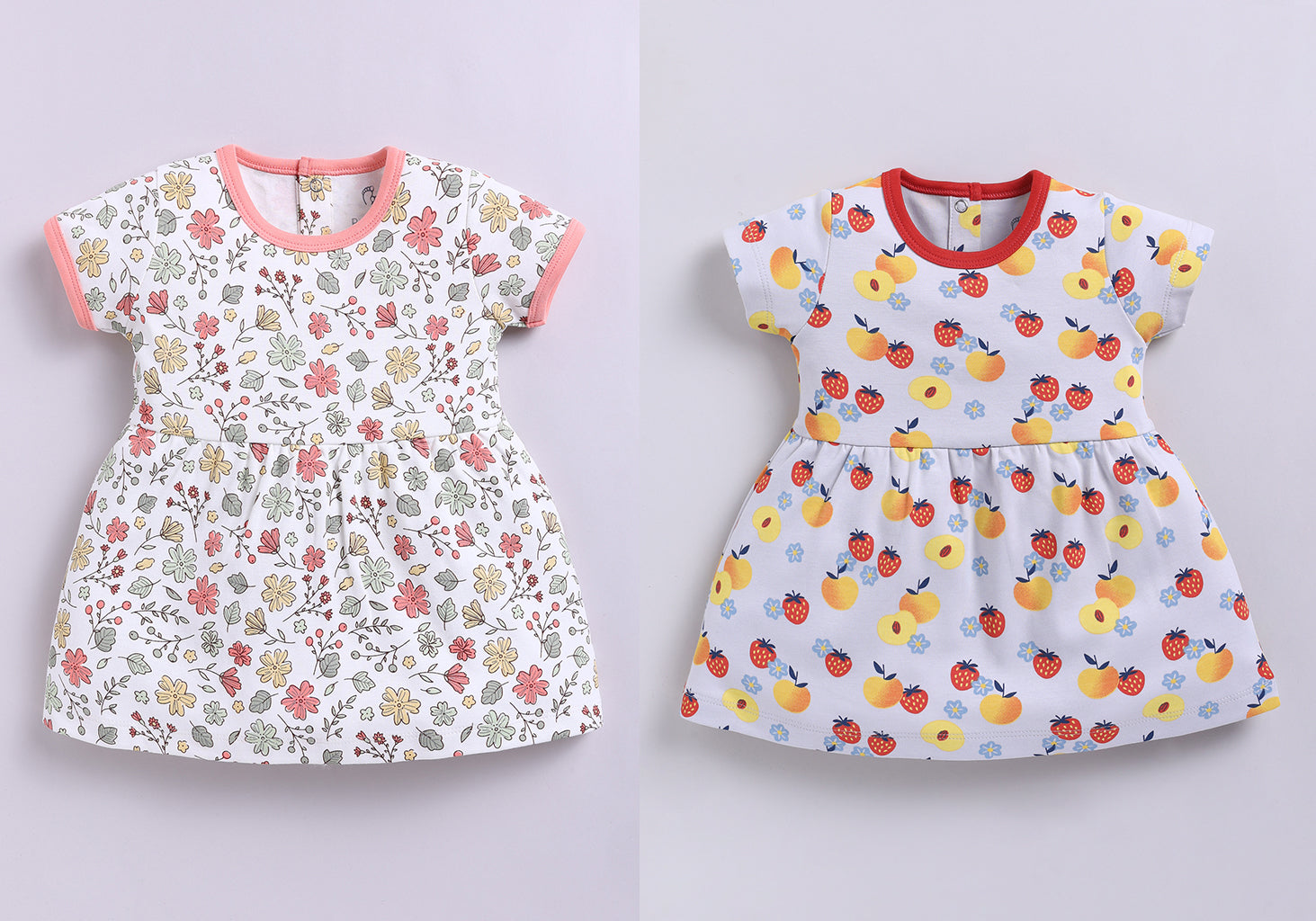 Frock – Teal & Peach