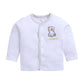 Baby Boys & Baby Girls Printed Pure Cotton T Shirt  (White, Pack of 3)