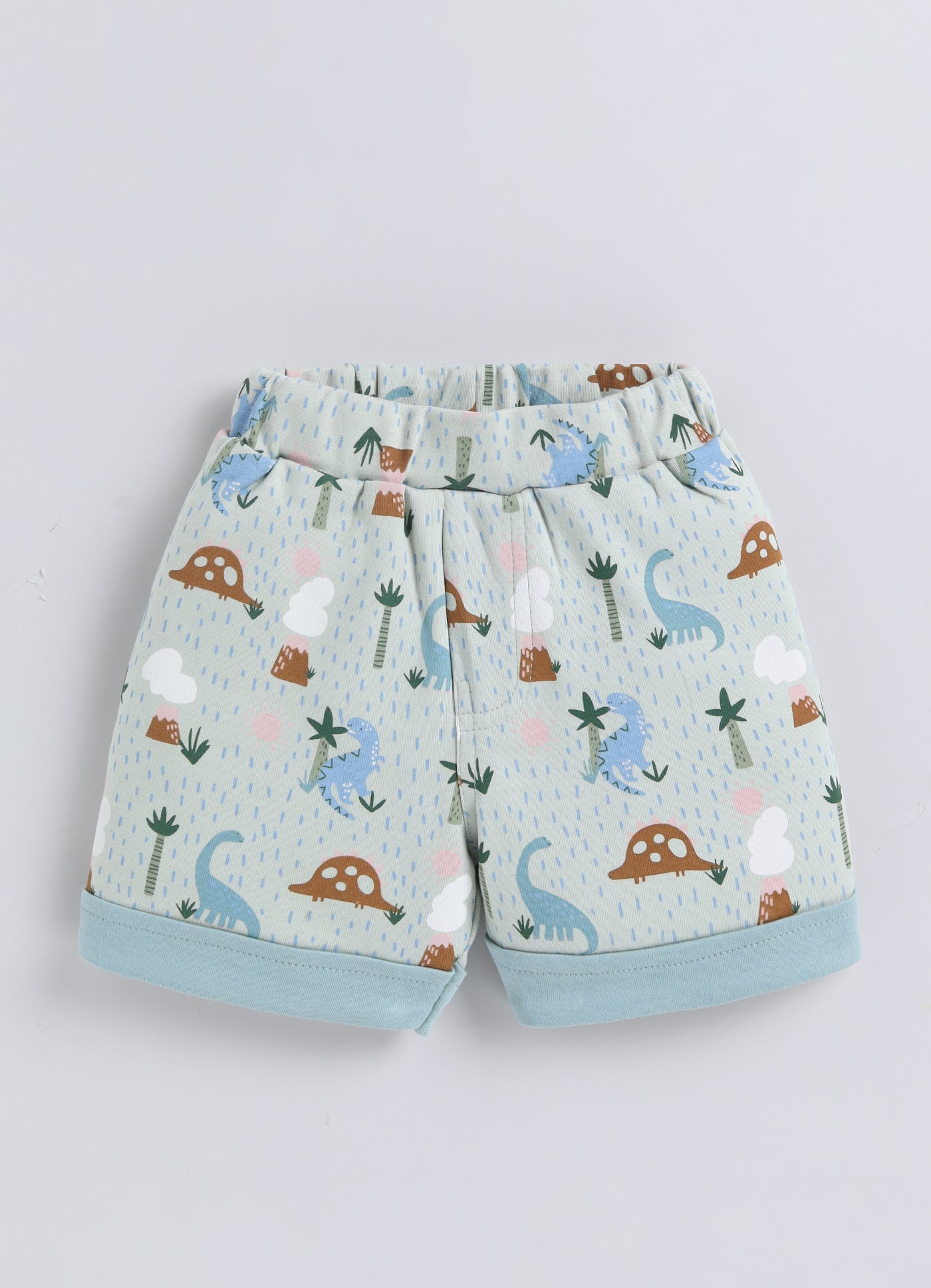 Half Sleeve Top & Bottom for Boys - Pista Green