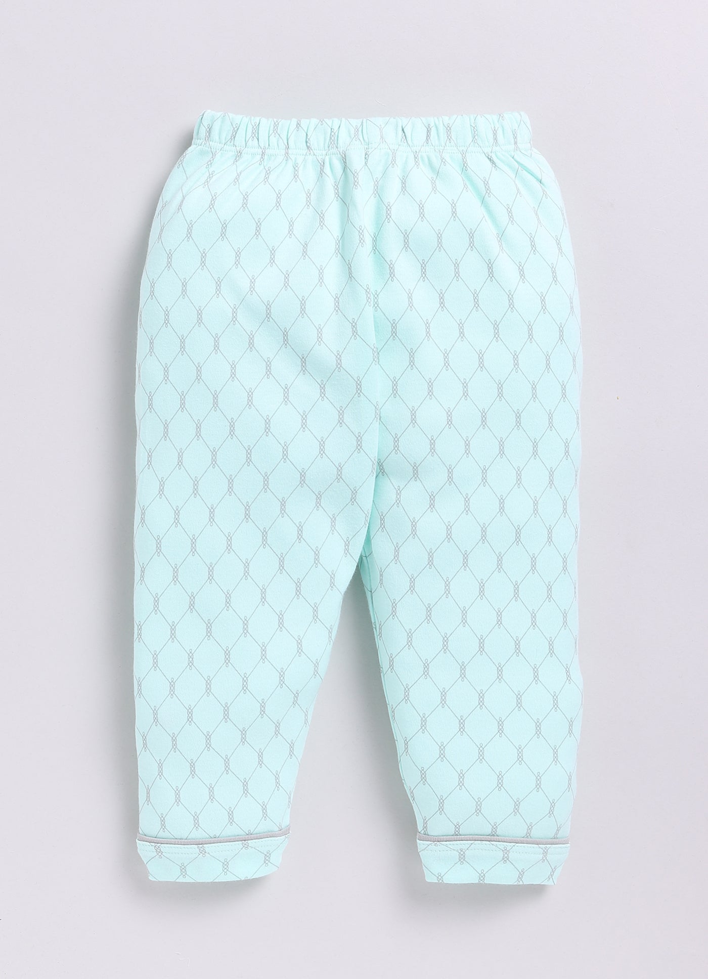 Baby Girl Printed Full Sleeve Night Suit-PEACH