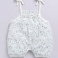 Baby Girl Light Green Floral Romper with Bows-PISTA GREEN