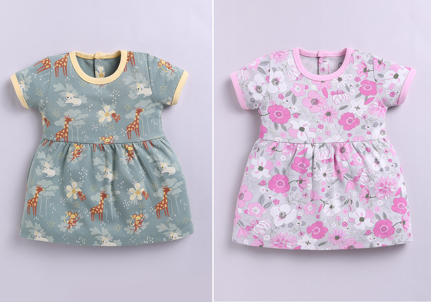 Frock – Pink & Olive