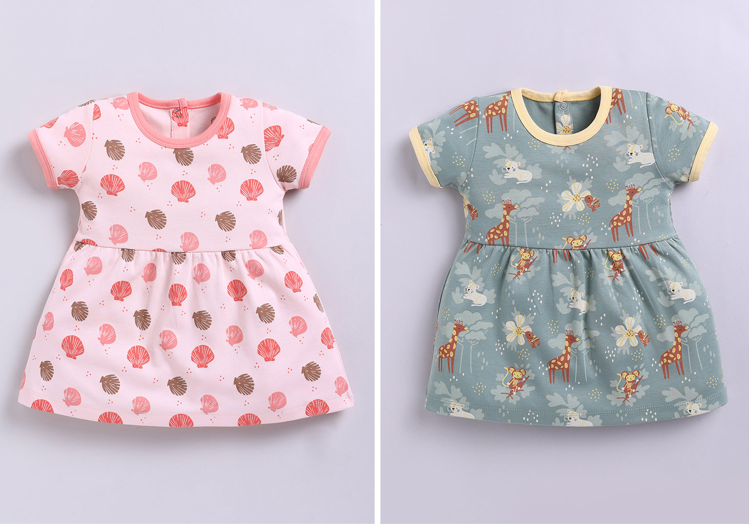 Frock – Coral & Olive
