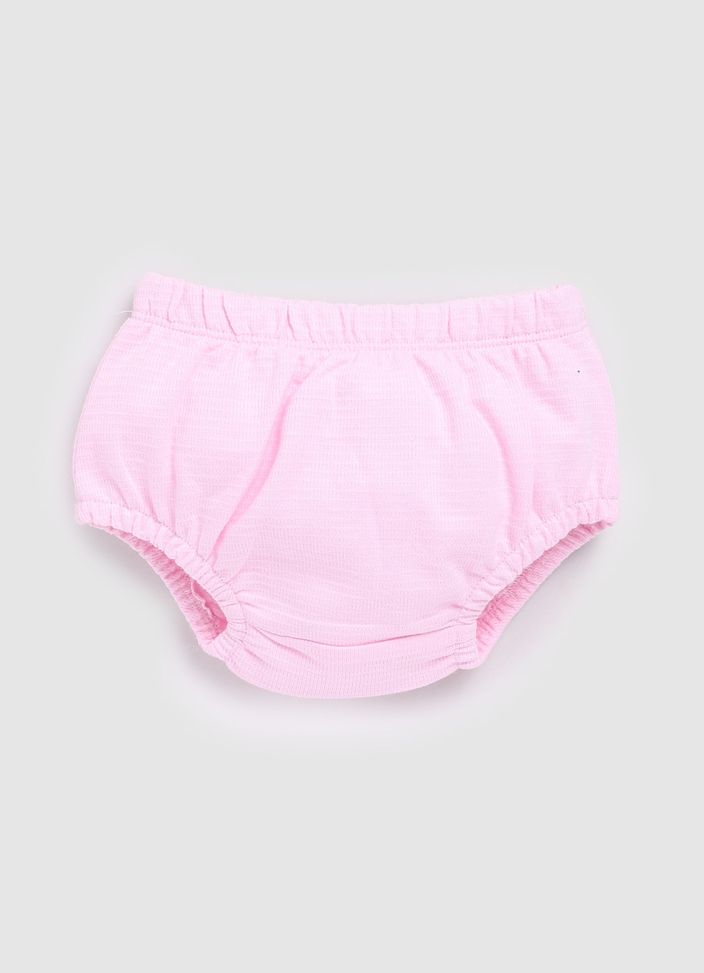 Collared frock with pant For Baby Girl-Pink
