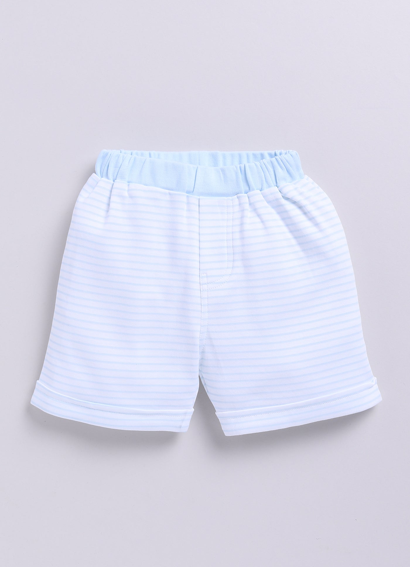 Baby Boy Summer Adventure Half T Shirt & Short Set-Sky