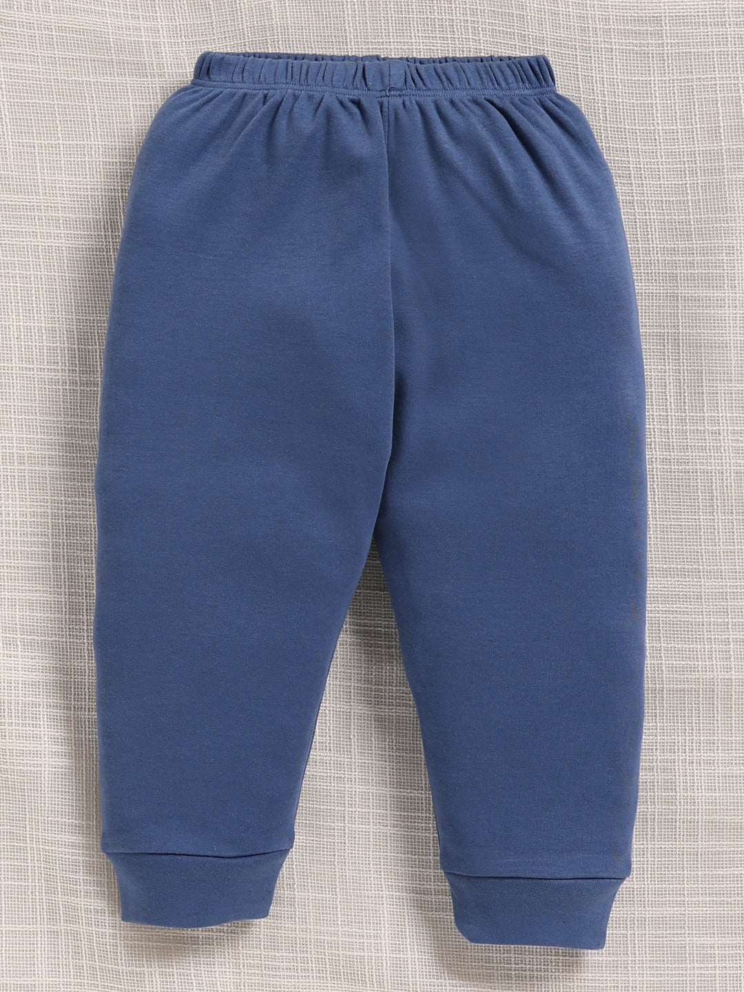 Top & Bottom for Boys - Navy Blue Animal Embroidered
